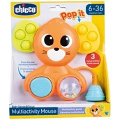 Grzechotki dla dzieci - Chicco Myszka "Pop It" grzechotka zabawka - miniaturka - grafika 1