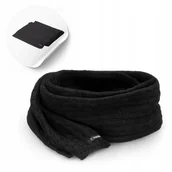 Apaszki i szaliki damskie - Szalik Zimowy Damski Czarny Długi Uniwersalny Elegancki 200cm - miniaturka - grafika 1