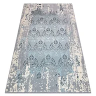 Dywany - Dywan CORE W3824 Ornament Vintage - Strukturalny, dwa poziomy runa, jasno / krem / szary niebieski 120x170 cm - miniaturka - grafika 1