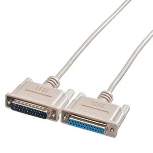 Roline RS232 cable 11 DB25 męskie - żeńskie1.8 m screened - 11.01.3618 - Kable komputerowe i do monitorów - miniaturka - grafika 1