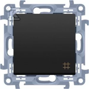 SIMON10 łącznik krzyżowy (moduł) 10AX, 250V~, zaciski śrubowe; czarny - Wyłączniki światła i elektryczne - miniaturka - grafika 1