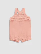 Rampersy - Coccodrillo Romper WC3155204HGN Różowy Regular Fit - miniaturka - grafika 1