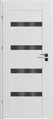 Drzwi wewnętrzne - Artens Drzwi wewnętrzne 80 lewe pokojowe przylgowe Parma Nero białe - miniaturka - grafika 1