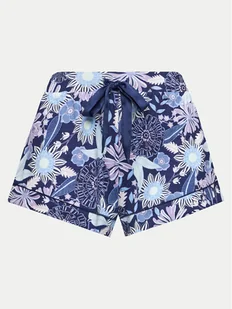 Hunkemöller Szorty piżamowe Lillies Garden 205109 Niebieski Regular Fit - Piżamy damskie - miniaturka - grafika 1