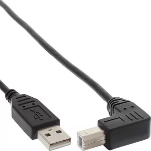 InLine Kabel USB USB-B 0.5m kątowy Czarny 34505U - Kable USB - miniaturka - grafika 1