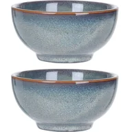 Miski i półmiski - EH Excellent Houseware Miska do zupy 2 sztuki 320 ml niebieska Q94000050 - miniaturka - grafika 1