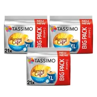 Kawa w kapsułkach i saszetkach - ZESTAW - Kapsułki Tassimo Morning Cafe Mild & Smooth XL 3x21 szt. - miniaturka - grafika 1