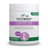 Pozostałe akcesoria dla psów - VET'S BEST CHUSTECZKI DO OCZU I USZU [80373] 160szt - miniaturka - grafika 1