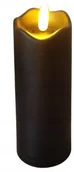 Świece - Świeca Led Czarna 17,5 cm - Efekt Płonącej Świecy - miniaturka - grafika 1