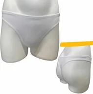 Bielizna sportowa damska - SILUET figi stringi - damskie .XS .biały - miniaturka - grafika 1