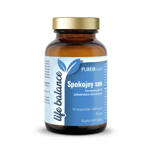 Pureo Health Life Balance Spokojny Sen, 60 kapsułek - Układ nerwowy - miniaturka - grafika 1