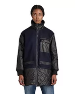 Kurtki damskie - G-STAR RAW Damska kurtka wewnętrzna z długim pluszem, pikowana, Niebieski (Mazarine Blue D17485-c410-4213), M - miniaturka - grafika 1