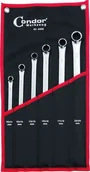 Klucze i nasadki - Condor Werkzeug Klucze oczkowe proste, długie 10-24 mm, CrV, 6 szt. C.4406 - miniaturka - grafika 1
