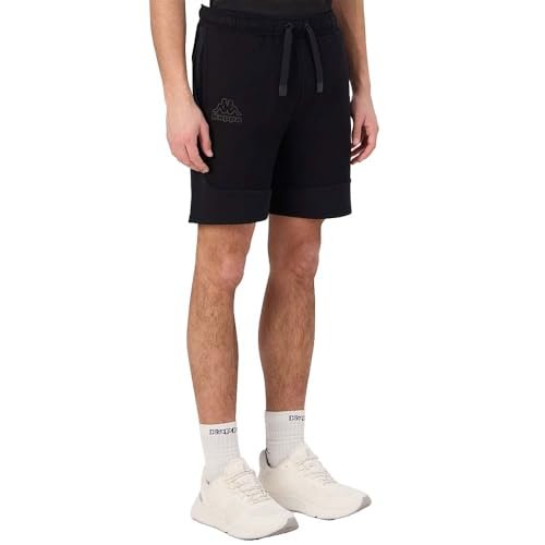 Kappa Czarne Spodenki Męskie Gruno, Rozmiar 2XL