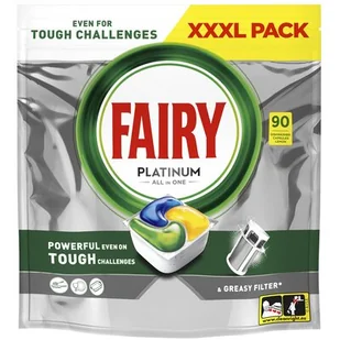 Kapsułki do zmywarki FAIRY Platinum All in One Lemon -  90 szt. - Środki do zmywarek - miniaturka - grafika 1