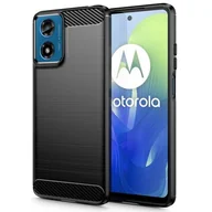 Etui i futerały do telefonów - Etui MOTROLA MOTO G24 / G24 POWER / G04 Tech-Protect TPU Carbon czarne - miniaturka - grafika 1