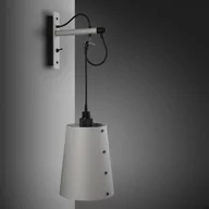 Lampy ścienne - Lampa Hooked Wall Large Szara/Palony brąz [A9024L] - miniaturka - grafika 1