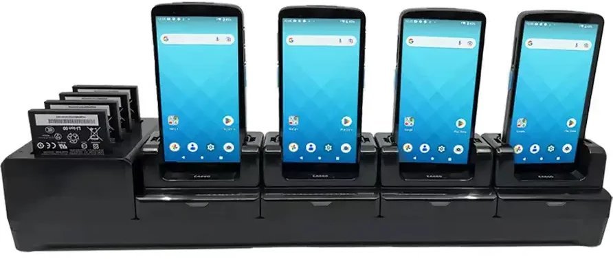 Stacja dokująca 4-stanowiskowa + 4-stanowiskowa do ładowania bateriii. Kompatybilna z EA660, zasilacz, brak kabla zasilającego w zestawie 1550-602333G