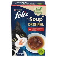 Mokra karma dla kotów - FELIX Soup Original Wiejskie smaki 8x(6x48g) - miniaturka - grafika 1