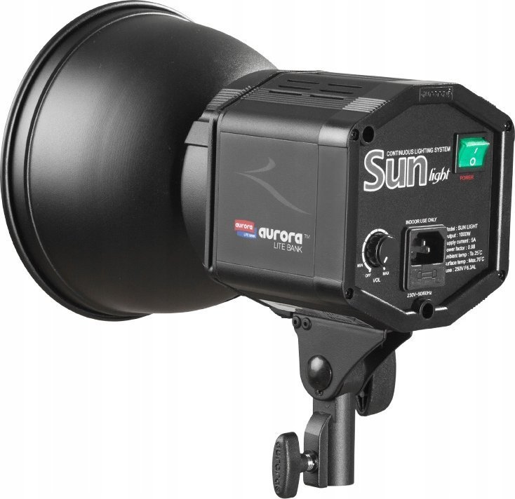 Lampa studyjna Aurora Lampa światła ciągłego 1000W Aurora Sun Light SH-224 Temperatura barwowa 3200K