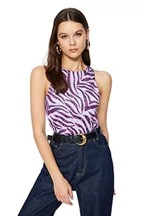 Trendyol Damskie body z nadrukiem zwierzęcym, wielobarwny, XS - Body - miniaturka - grafika 1