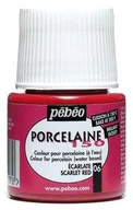 Farby i media malarskie - Farba Pebeo Porcelaine 150 - 06 Scarlet Red - miniaturka - grafika 1