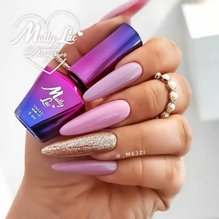 Molly Lac Lakier hybrydowy MollyLac Obsession Rich Lilac 10 g Nr 212 - Lakiery hybrydowe - miniaturka - grafika 1