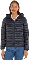 Kurtki damskie - Tommy Hilfiger Damska kurtka LW wyściełana globalna w paski, pustynne niebo, XL, Pustynne niebo - miniaturka - grafika 1