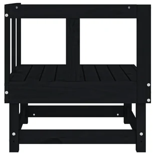 Ogrodowa sofa narożna, czarna, lite drewno sosnowe Lumarko! - Sofy ogrodowe - miniaturka - grafika 5