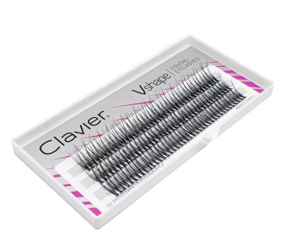 Clavier Clavier - VSHAPE - Fishtail Eyelashes - Kępki rzęs - Jaskółki - C-8 mm