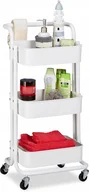 Wózki kuchenne - Wózek wielofunkcyjny kółka kuchenny łazienkowy z 3 półkami - miniaturka - grafika 1
