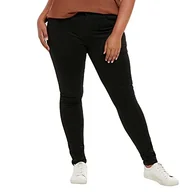 Spodnie damskie - Only Carmakoma NOS Caraugusta Hw Black Noos jeansy damskie skinny - miniaturka - grafika 1