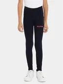 Legginsy - Tommy Hilfiger Legginsy Monotype KG0KG07880 D Granatowy Slim Fit - miniaturka - grafika 1