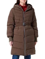 Kurtki damskie - Mexx Damska kurtka z kapturem i podszewką, parka, oliwkowy, L - miniaturka - grafika 1