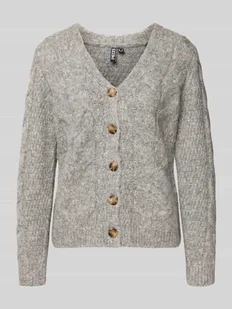 Kurtka z dzianiny o kroju regular fit z dodatkiem wełny model ‘NINA’ - Swetry damskie - miniaturka - grafika 1