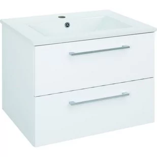 Szafka wisząca Soria z umywalką 60 cm biała - Szafki łazienkowe - miniaturka - grafika 1