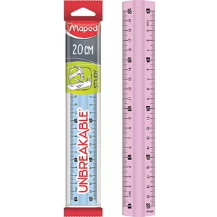 Maped Linijka Study niełamliwa 20cm mix 2 kolorów - Przybory szkolne - miniaturka - grafika 2
