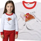 Piżamy dla dziewczynek - Piżama dziecięca Śpiąca Kura 98/104 - VoloDonum - miniaturka - grafika 1