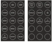 Etykiety do drukarek - Etykiety na przyprawy, czarne, samoprzylepne No6600039 - miniaturka - grafika 1