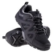 Buty trekkingowe męskie - Buty trekkingowe męskie Hi-Tec BUTY NISKIE RANGO BLACK/DARK GREY 44 - miniaturka - grafika 1