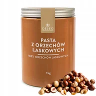 Słodkie kremy i masła - PASTA Z ORZECHÓW LASKOWYCH 100% DESEO 1KG PASTA LASKOWA - miniaturka - grafika 1