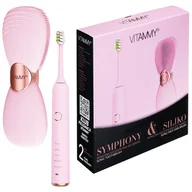 Szczoteczki do zębów - VITAMMY Vitammy Symphony&Siliko Zestaw prezentowy szczoteczka soniczna do zębów i szczoteczka do twarzy TOW017323 - miniaturka - grafika 1
