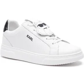 Buty dla dziewczynek - Karl Lagerfeld Kids Skórzane sneakersy - miniaturka - grafika 1