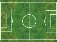 Ciasta i półprodukty do ciast - Dekoracyjny opłatek tortowy z nadrukiem - boisko do piłki nożnej - miniaturka - grafika 1