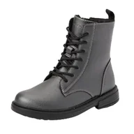 Botki damskie - Geox Dziewczęce botki J Eclair D, Pistolet, 10 UK Child - miniaturka - grafika 1