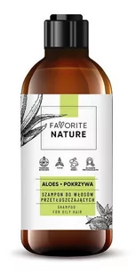 Favorite Nature Favorite Nature Szampon do włosów przetłuszczających się - Aloes i Pokrzywa 400ml - Szampony do włosów - miniaturka - grafika 1