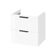 Szafki łazienkowe - Szafka łazienkowa pod umywalkę Senti Maletto 60 cm biały połysk - miniaturka - grafika 1