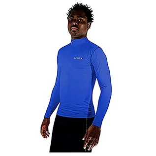 Koszulki sportowe męskie - Legea Body 6 dynamiczna męska koszulka z długim rękawem z wysokim kołnierzem niebieski królewski rozmiar: FR : L (materiał prod. materiał: L) - grafika 1