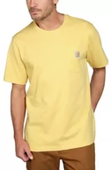 Koszulki sportowe męskie - Koszulka męska T-shirt Carhartt Heavyweight Pocket K87 Y36 Sundance Heather - miniaturka - grafika 1