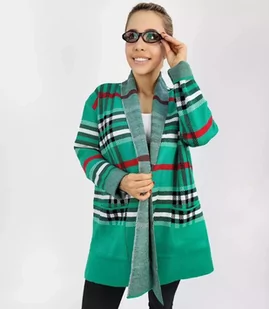 CIEPŁY Sweter Kardigan narzutka KRATA-L/XL - Swetry damskie - miniaturka - grafika 1